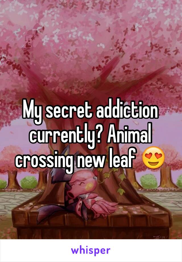 My secret addiction currently? Animal crossing new leaf 😍