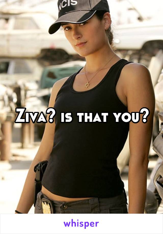 Ziva? is that you?