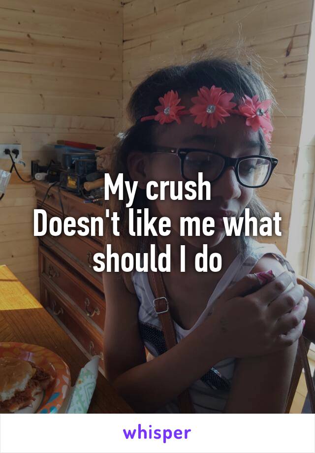 My crush
Doesn't like me what should I do