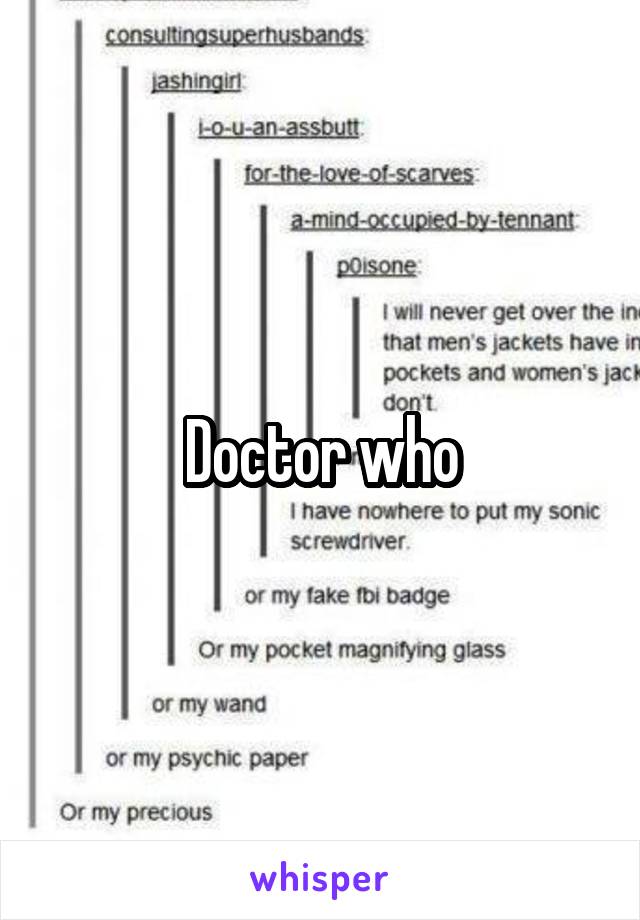 Doctor who