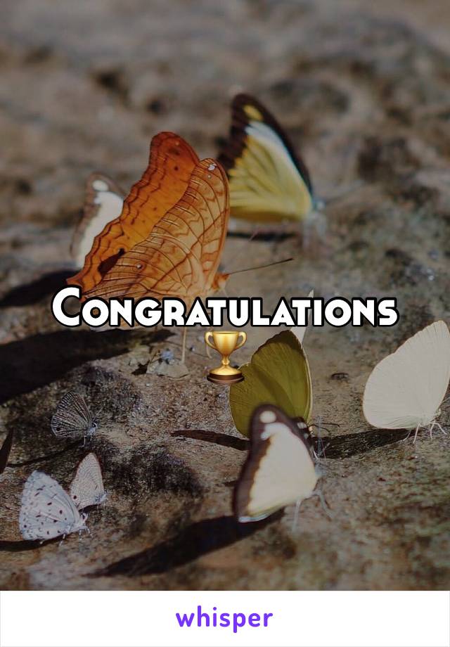Congratulations 
🏆