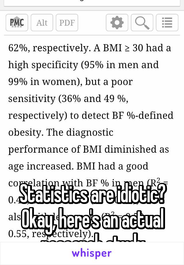 






Statistics are idiotic? Okay, here's an actual research study