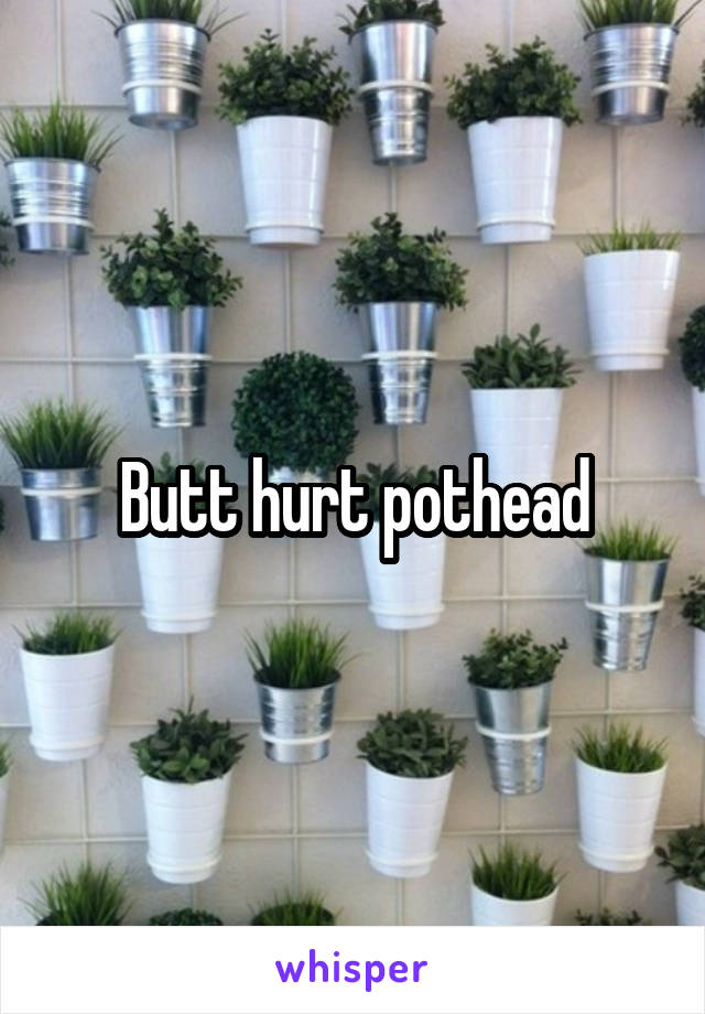 Butt hurt pothead