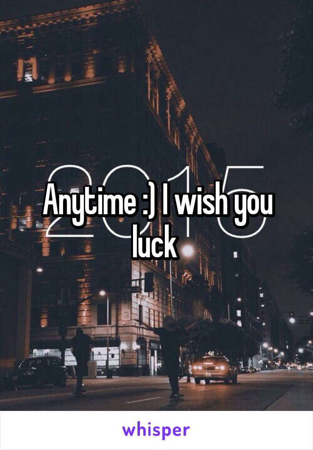 Anytime :) I wish you luck 
