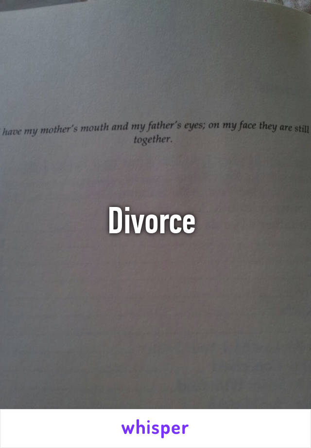 Divorce 