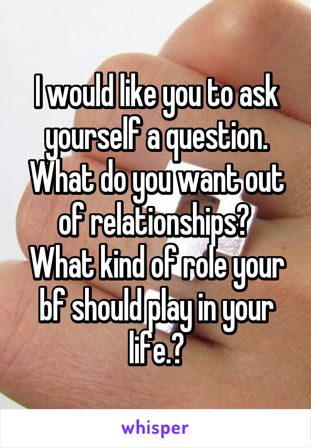 I would like you to ask yourself a question.
What do you want out of relationships? 
What kind of role your bf should play in your life.?