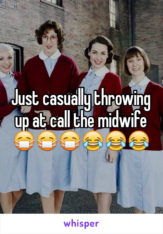 Just casually throwing up at call the midwife 😷😷😷😂😂😂