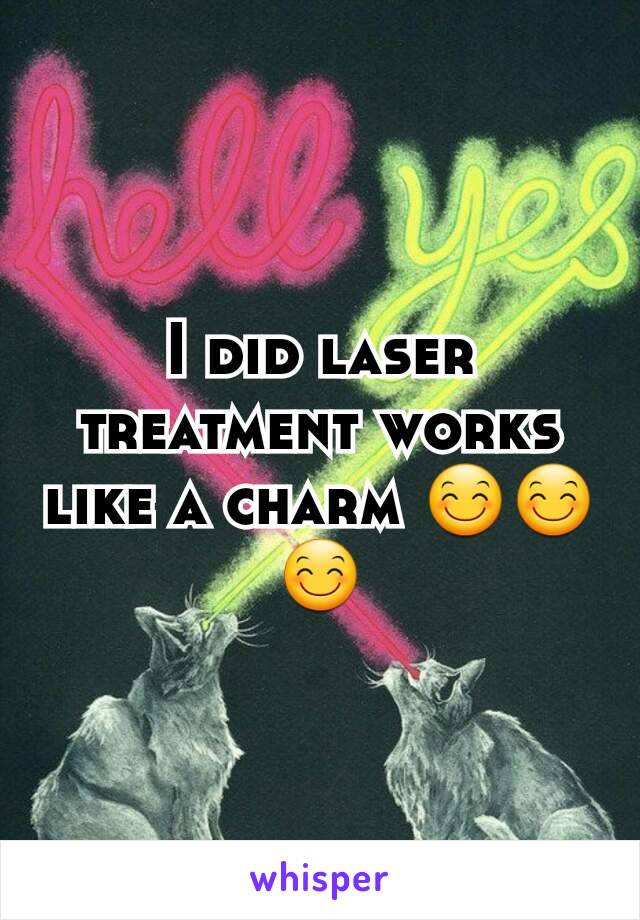 I did laser treatment works like a charm 😊😊😊