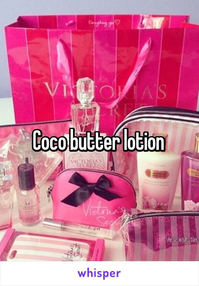 Coco butter lotion 