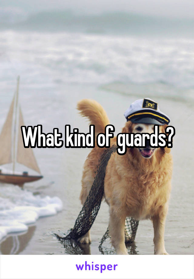 What kind of guards?