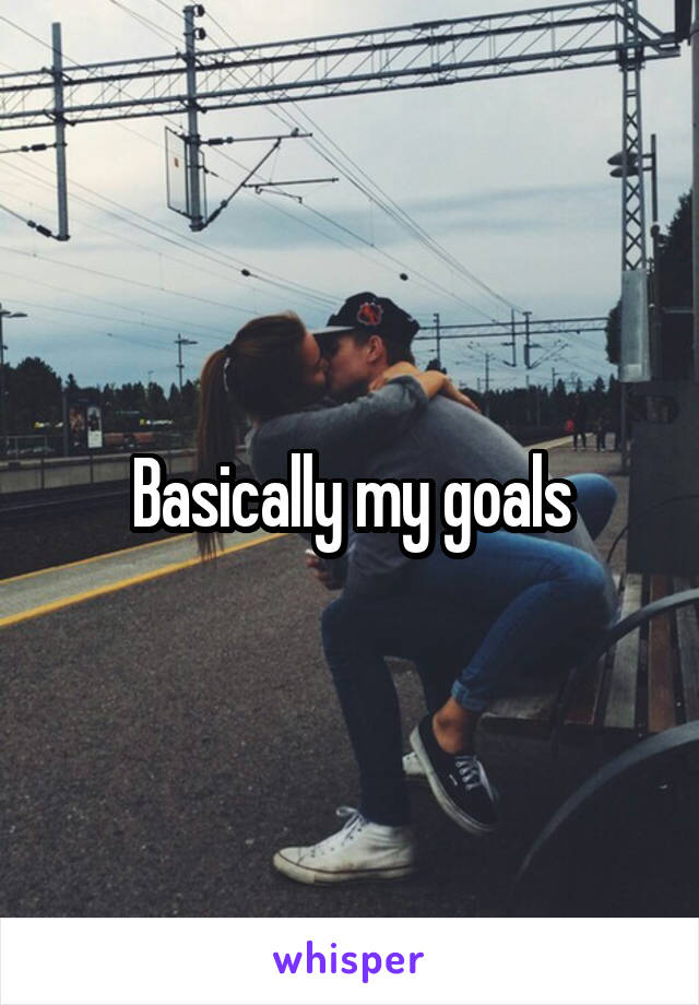 Basically my goals