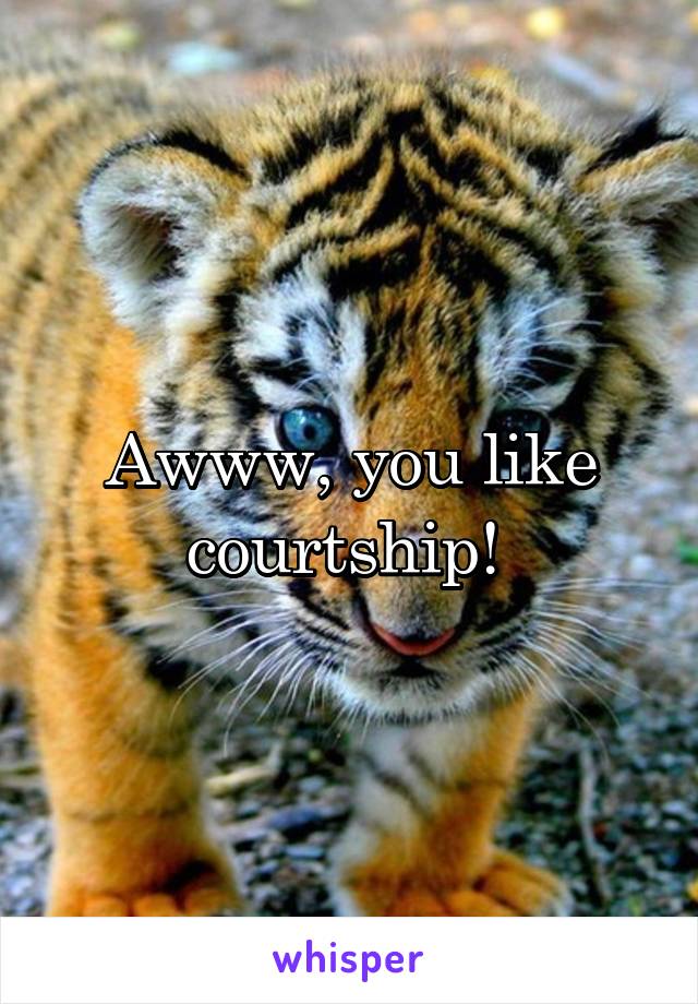 Awww, you like courtship! 