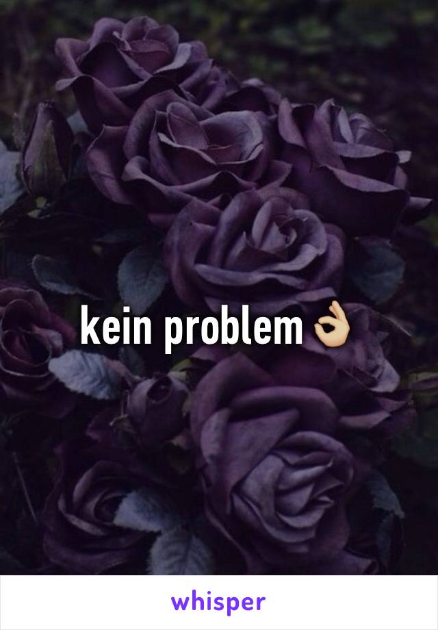 kein problem👌🏼