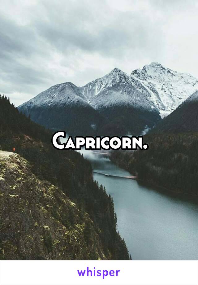 Capricorn.