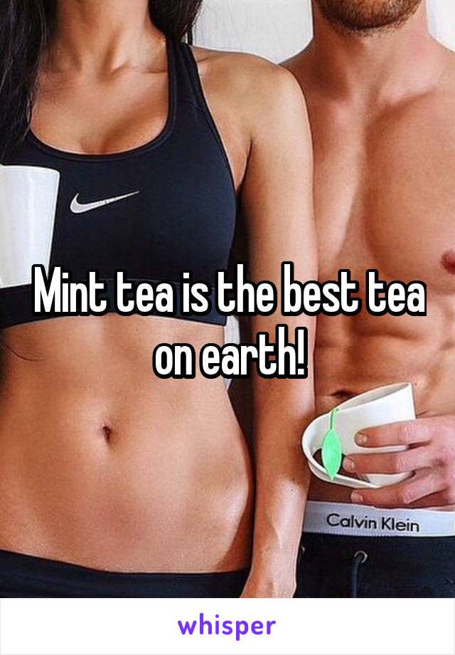 Mint tea is the best tea on earth!
