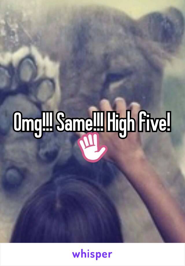 Omg!!! Same!!! High five! ✋