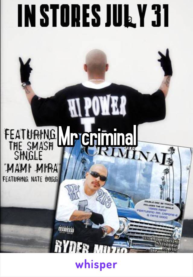 Mr criminal