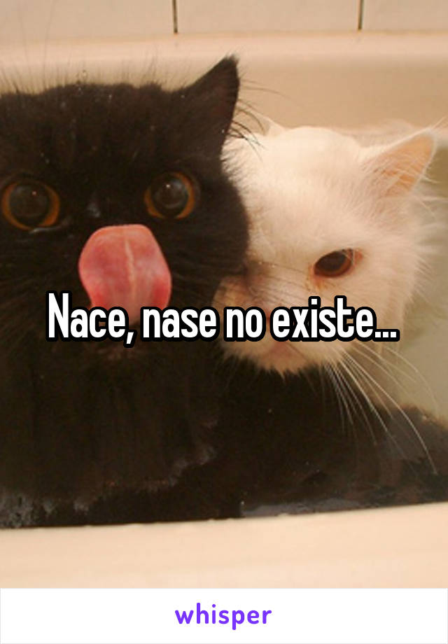 Nace, nase no existe... 