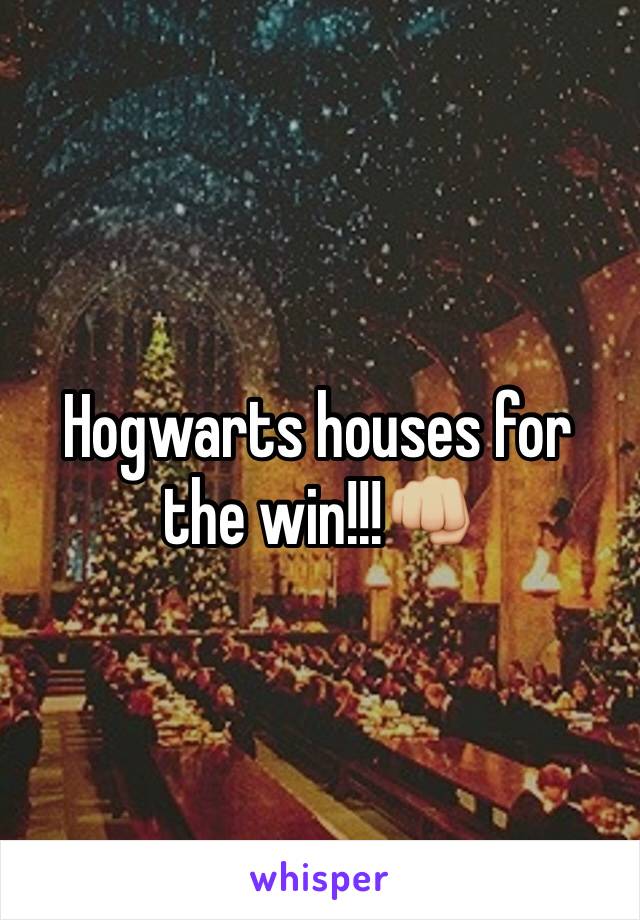 Hogwarts houses for the win!!!👊🏼