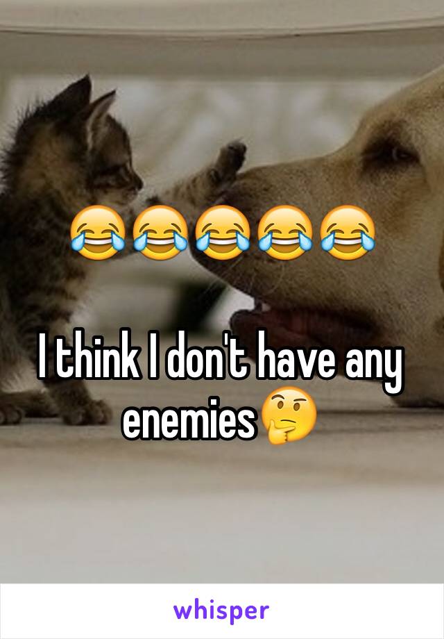 😂😂😂😂😂

I think I don't have any enemies🤔