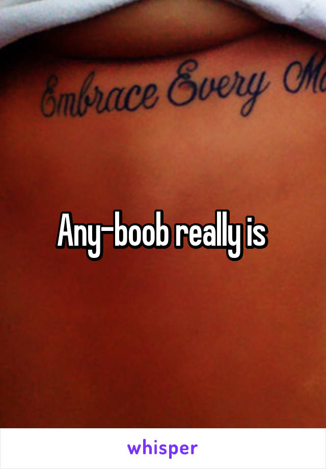 Any-boob really is 