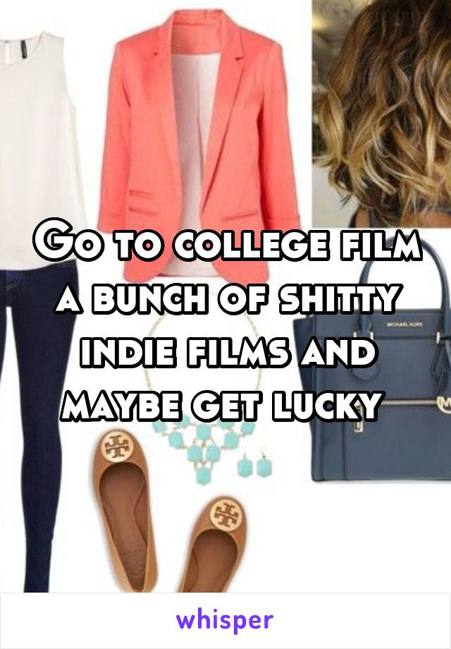 Go to college film a bunch of shitty indie films and maybe get lucky 