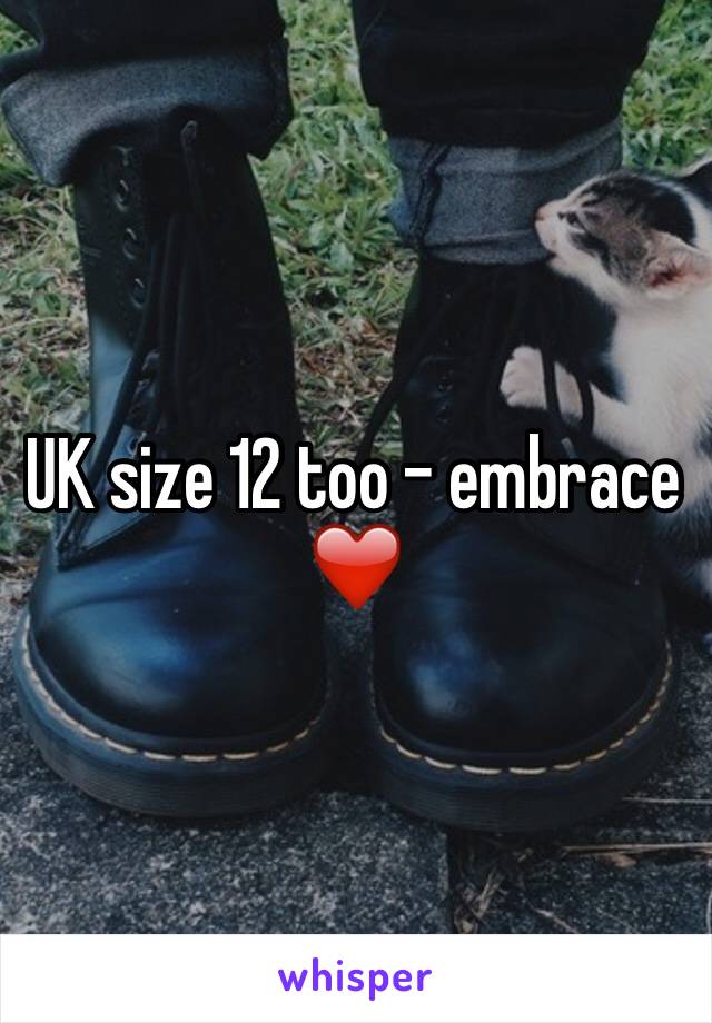 UK size 12 too - embrace ❤️