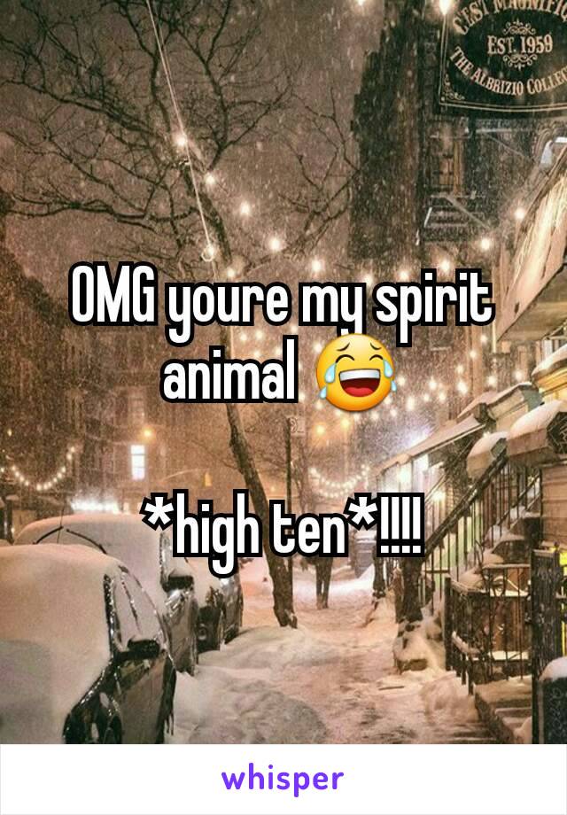 OMG youre my spirit animal 😂

*high ten*!!!!