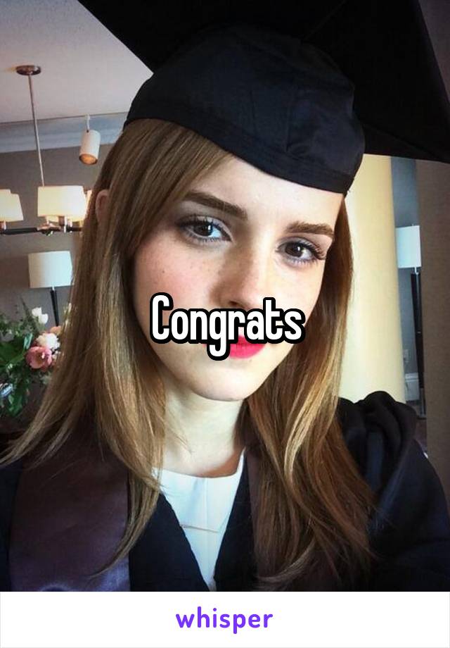 Congrats