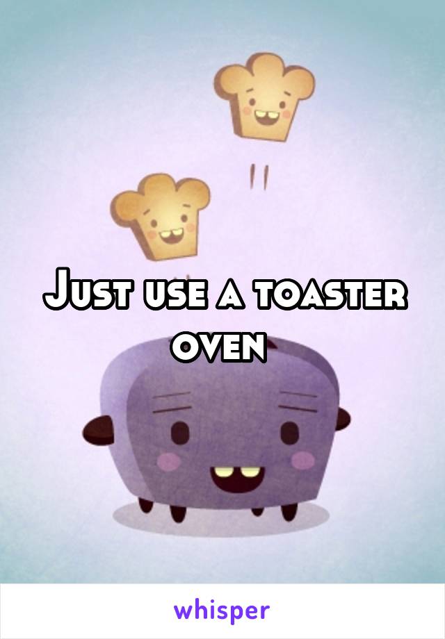 Just use a toaster oven 