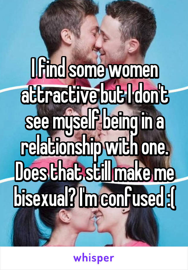 I find some women attractive but I don't see myself being in a relationship with one. Does that still make me bisexual? I'm confused :(