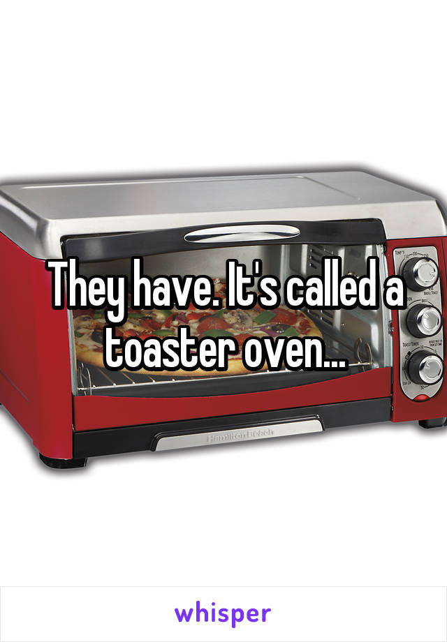 They have. It's called a toaster oven...