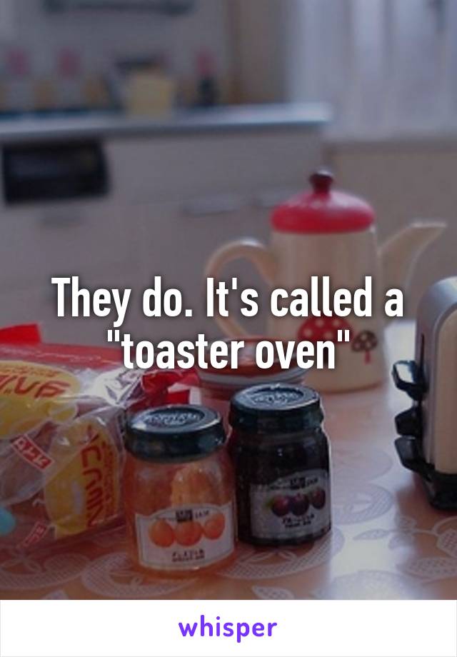 They do. It's called a "toaster oven"