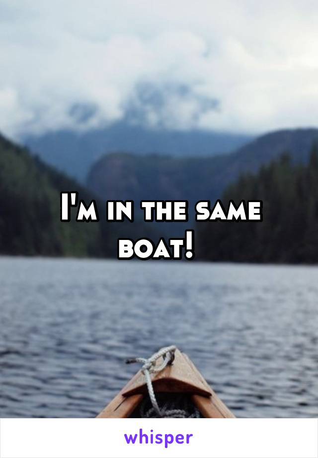 I'm in the same boat! 