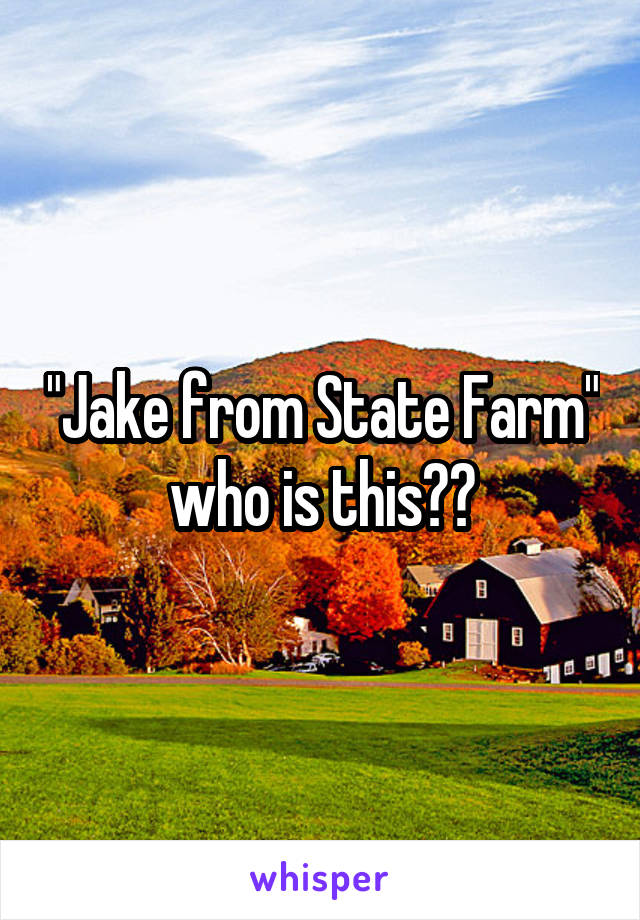 "Jake from State Farm" who is this??