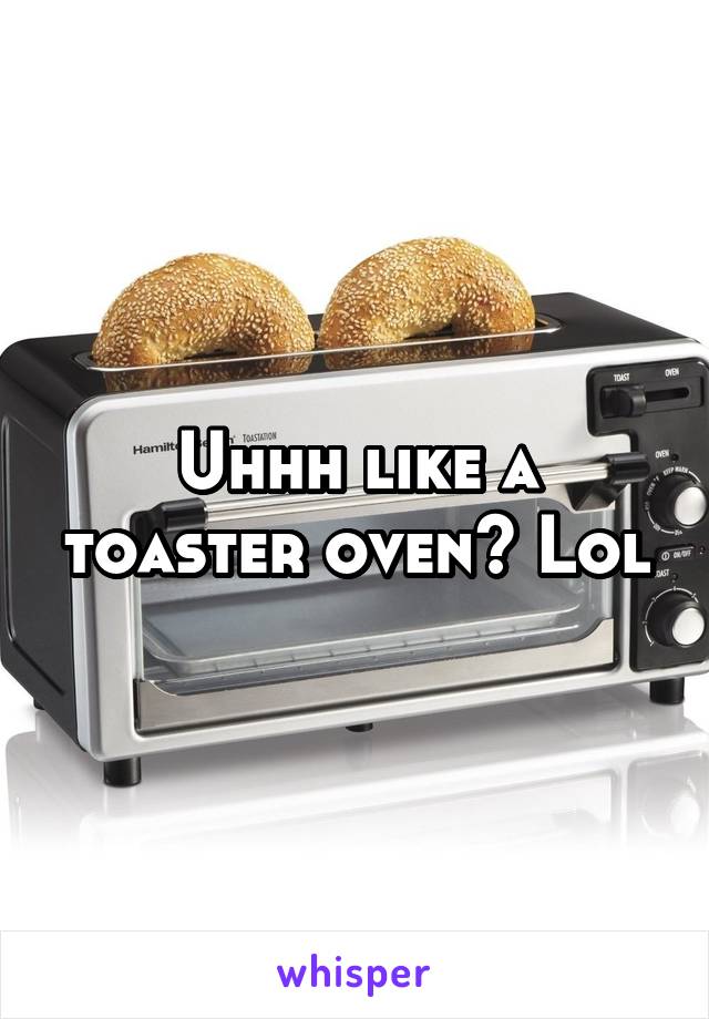 Uhhh like a toaster oven? Lol