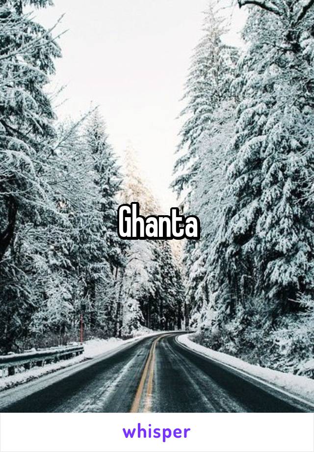 Ghanta