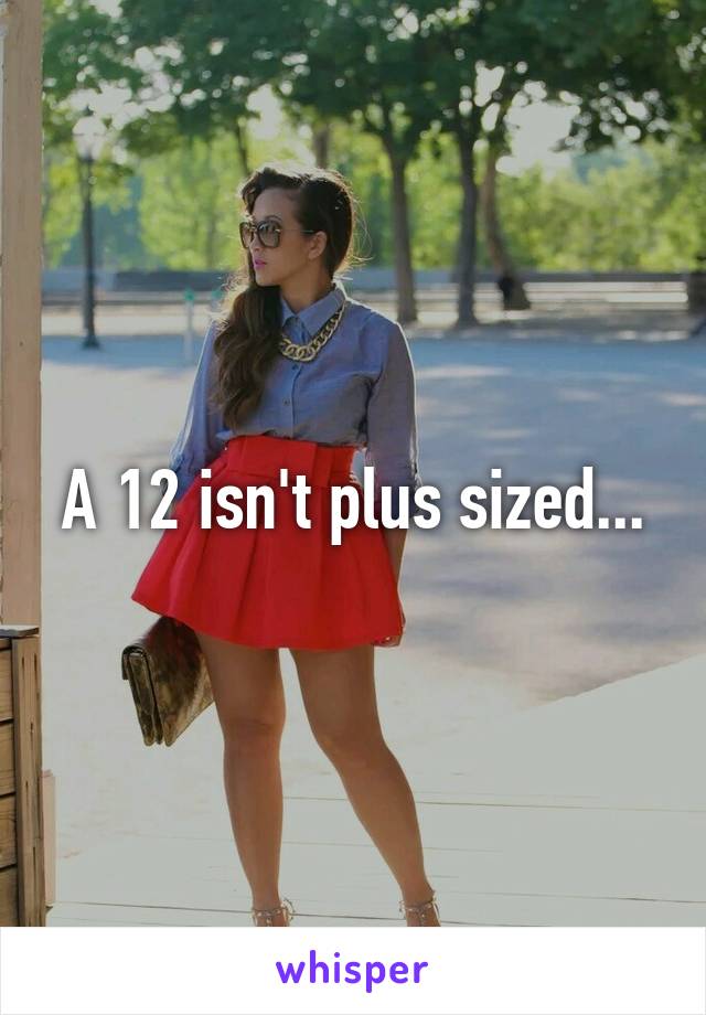 A 12 isn't plus sized...