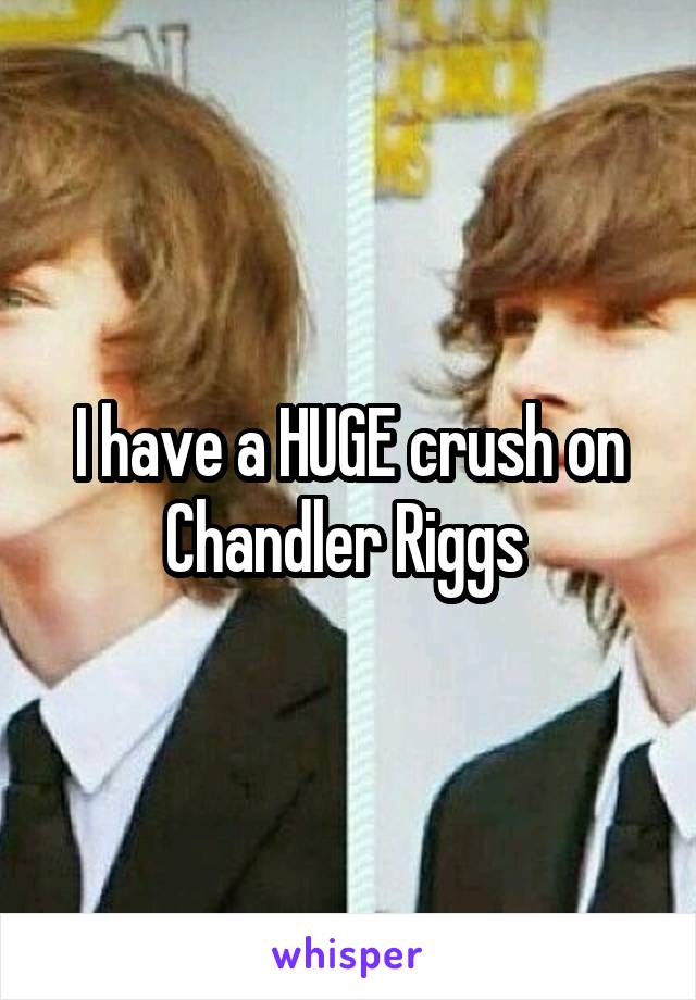 I have a HUGE crush on Chandler Riggs 