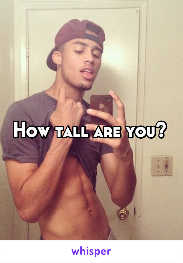 How tall are you? 