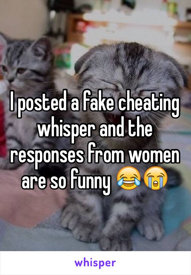 I posted a fake cheating whisper and the responses from women are so funny 😂😭