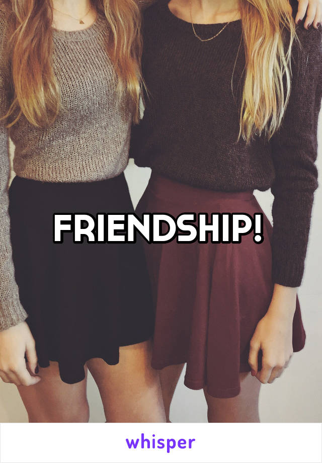 FRIENDSHIP! 