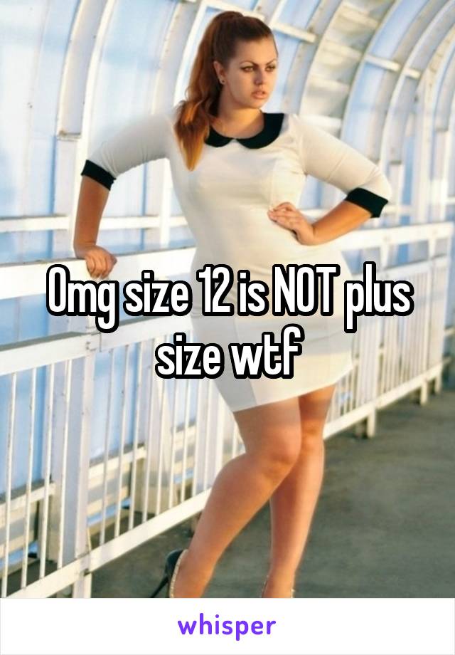 Omg size 12 is NOT plus size wtf