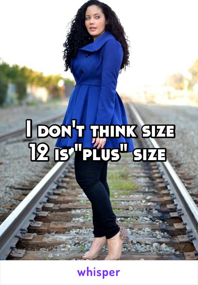 I don't think size 12 is "plus" size 