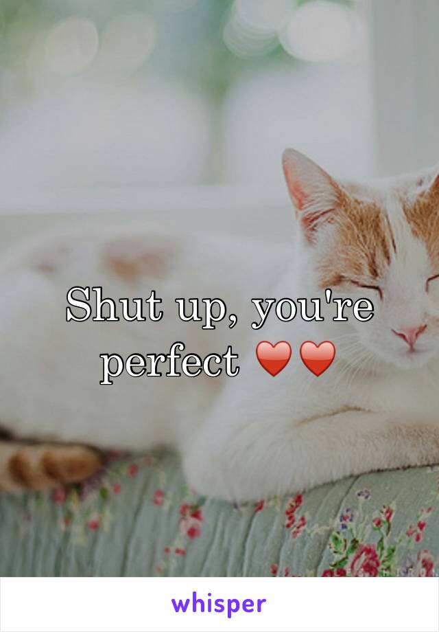 Shut up, you're perfect ♥️♥️