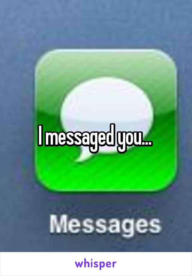 I messaged you... 
