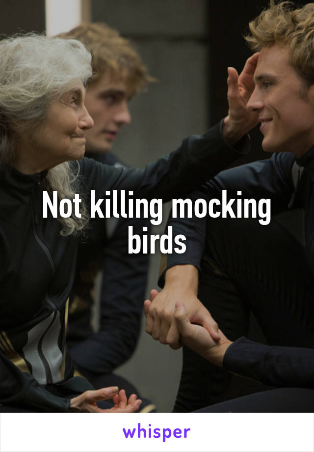 Not killing mocking birds