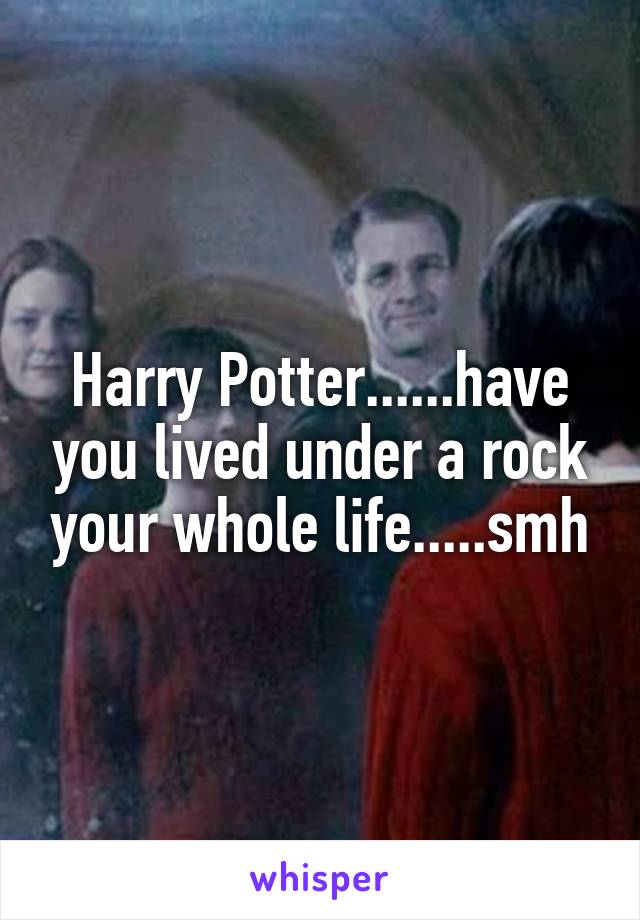 Harry Potter......have you lived under a rock your whole life.....smh