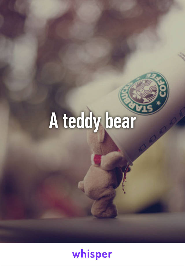 A teddy bear
