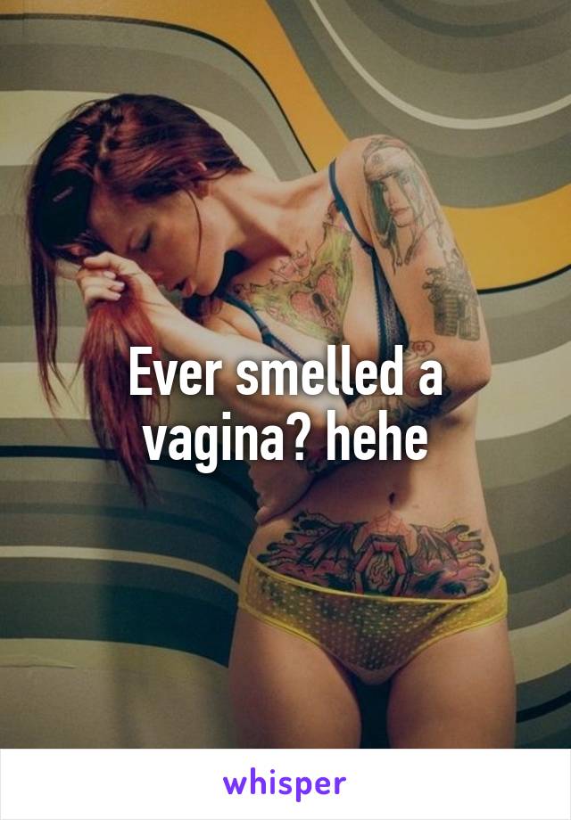 Ever smelled a vagina? hehe